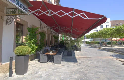 Scheerenarmmarkise für Außenterrassen